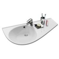 Praustuvas AVOCADO L/R baltas su skyle maišytuvui