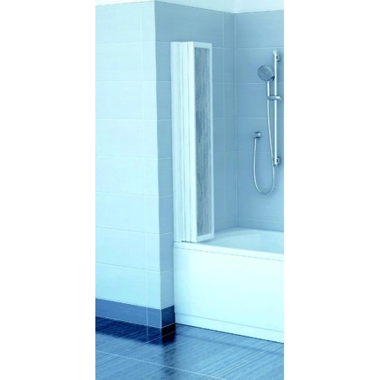 Vonios sienelė VS5 baltas+plastikas Rain