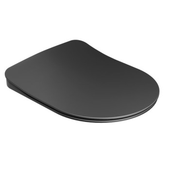 Dangtis-sėdynė unitazo Uni Chrome Flat juodas Dangtis-sėdynė unitazo Uni Chrome Flat juodas