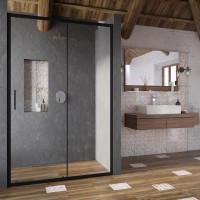 Dušo sienelė nejud. Slim BLSPS-80 blizgi stiklas Transparent