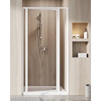 Dušo durys SDOP-90 195 balta+glass Grape