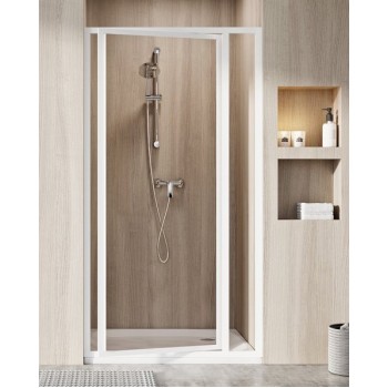 Dušo durys SDOP-90 195 balta+glass Grape