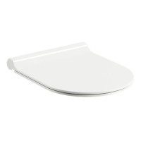 Dangtis-sėdynė unitazo UNI Chrome Slim baltas