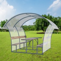 Akcija! Pavėsinė Sachara 6m (uždengtas stogas ir šonai)