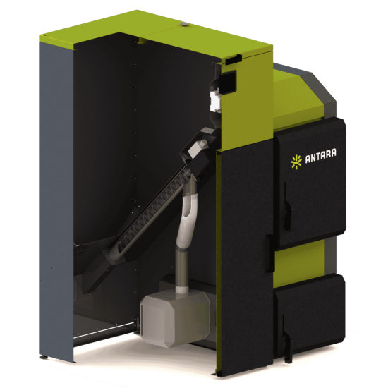 Katilas granulinis ANTARA Smart Sigma 15 su Kipi Rot Power 16 kW degikliu ir  300L talpa