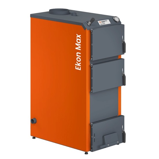 Katilas kieto kuro EKON MAX 16 16 kW didesnė pakura ir šilumokaitis
