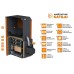 Pellet boiler BIO KOMPAKT 20kW, with KIPI ROT POWER D16 burner