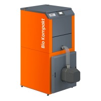 Pellet boiler BIO KOMPAKT 10kW, with KIPI ROT POWER D16 burner