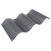 Polikarbonatas banguotas Diamond 1050x4000 2.8mm pilkas