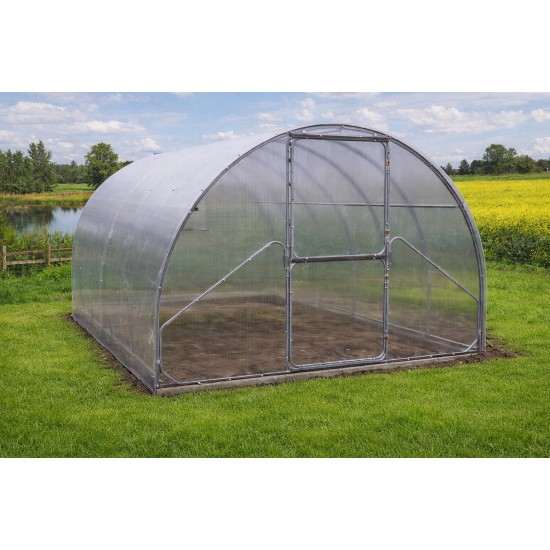 Akcija! Šiltnamis Tvirtas XXL 3x10 arkinis polikarbonatinis rėmas 20x25