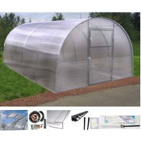 Akcija! Šiltnamis Master25C 3x4 išmanusis arkinis polikarbonatinis rėmas suvirintas 25x25