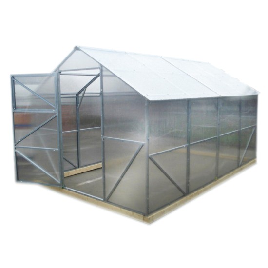 Akcija! Šiltnamis Klasikinis Eko 2.5x6 polikarbonatinis surenkamas šlaitinis