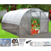 Akcija! Šiltnamis Premium Plius 3x4 išmanusis arkinis polikarbonatinis surenkamas 25x25