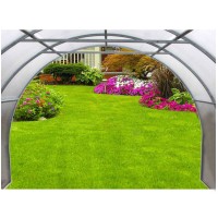 Promotion! Greenhouse tunnel 6m long with polycarbonate cover (both ends open)