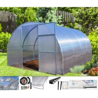 Akcija! Šiltnamis arkinis 3x4 arkinis Tvirtuoliškas Extra polikarbonatinis išmanusis