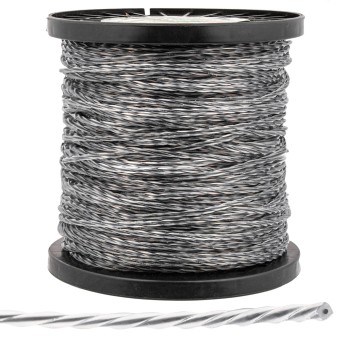 Valas pjovimo 2.4x100m juodas