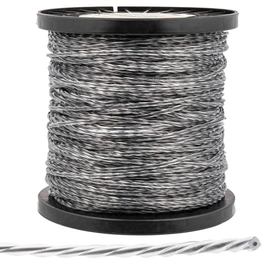 Valas pjovimo 2.4x100m juodas