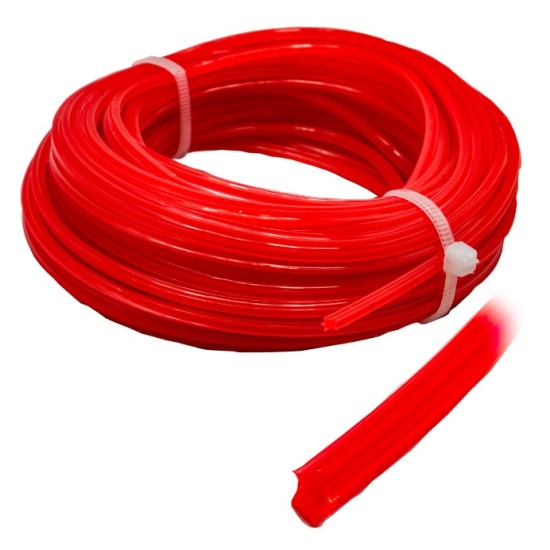 Valas pjovimo 2.4x15m raudonas