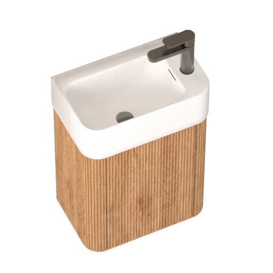 Vonios kambario spintelė su praustuvu ALOE 46 pakabinama