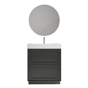 Vonios kambario spintelė su praustuvu CHERRY 75 pakabinama