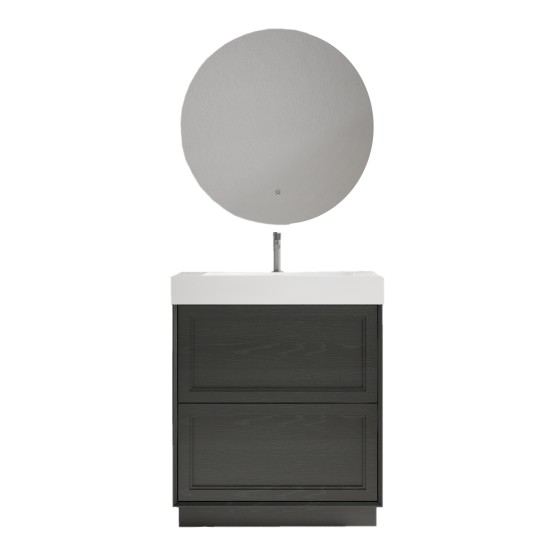 Vonios kambario spintelė su praustuvu CHERRY 75 pakabinama