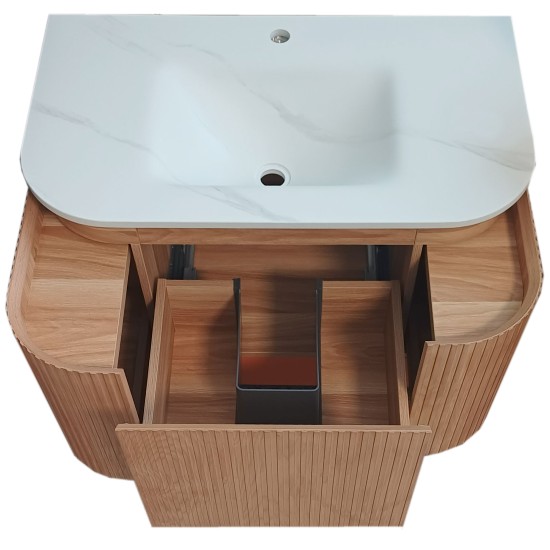 Vannas istabas skapītis ar izlietni FLORA 80, stiprināms pie sienas