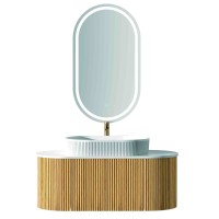 Vonios kambario spintelė su praustuvu LILY 100 pakabinama