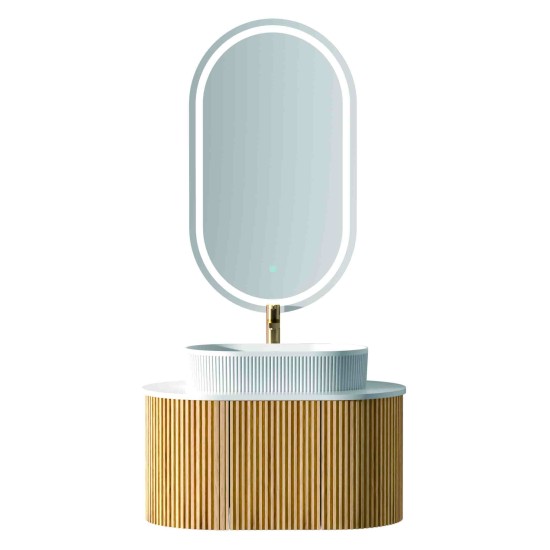 Vonios kambario spintelė su praustuvu LILY 75 pakabinama