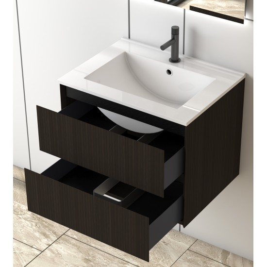 Vannas istabas skapītis ar izlietni LIRA 60, stiprināms pie sienas