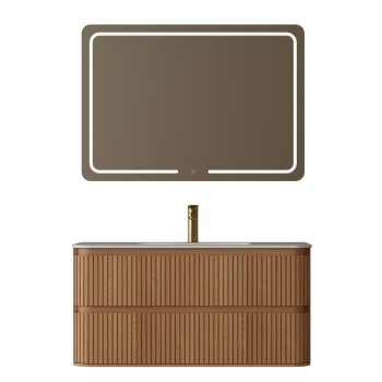 Vonios kambario spintelė su praustuvu LOTUS 100 pakabinama Vonios kambario spintelė su praustuvu LOTUS 100 pakabinama