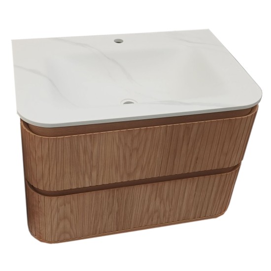 Vannas istabas skapītis ar izlietni LOTUS 75, stiprināms pie sienas