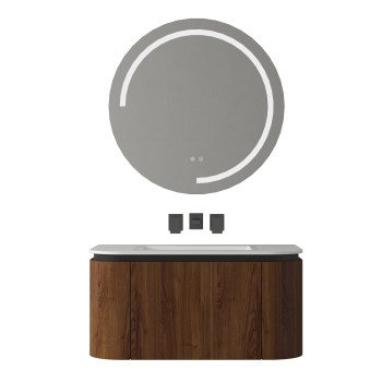 Vonios kambario spintelė su praustuvu OLIVE 90 ruda pakabinama su įleidžiamu praustuvu Vonios kambario spintelė su praustuvu OLIVE 90 ruda pakabinama su įleidžiamu praustuvu