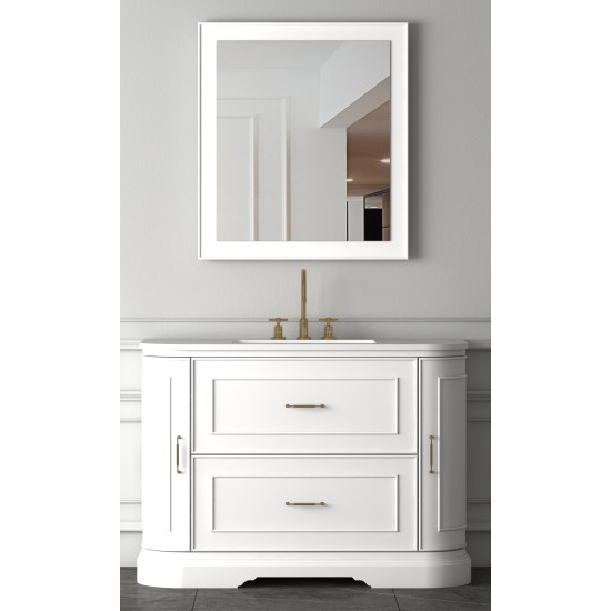 Vonios kambario spintelė su praustuvu ORCHID 120 balta