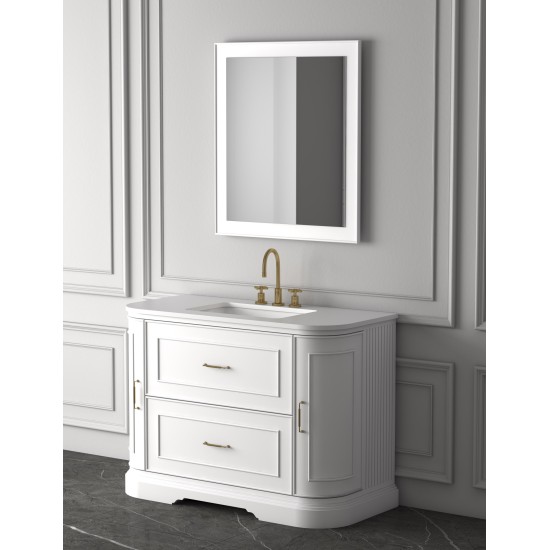 Vonios kambario spintelė su praustuvu ORCHID 120 balta