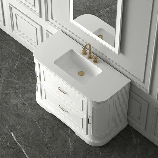 Vonios kambario spintelė su praustuvu ORCHID 120 balta