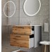 Bathroom cabinet with washbasin AFINA - 60 grey brown hanging