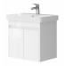 Bathroom cabinet with washbasin FLORIDA FL-55 white hanging