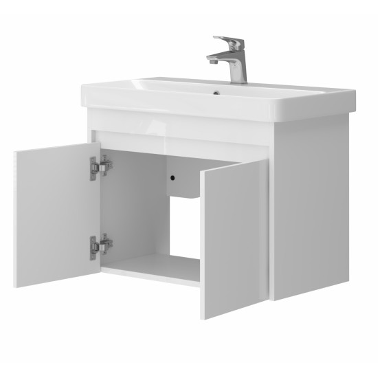 Bathroom cabinet with washbasin FLORIDA FL-70 white hanging