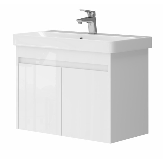 Bathroom cabinet with washbasin FLORIDA FL-70 white hanging