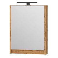 Cabinet LEOMC-50 with mirror brown matte hanging