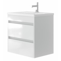 Bathroom cabinet with washbasin LUTON LT-65 white hanging
