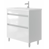 Vonios kambario spintelė su praustuvu LUTON LT-80 balta