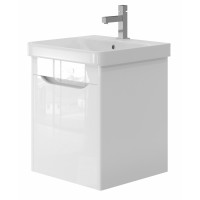 Bathroom cabinet with washbasin LIVORNO LVR-50 white hanging