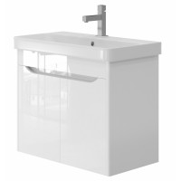 Bathroom cabinet with washbasin LIVORNO LVR-70 white hanging