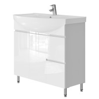 Тумба с умывальником МОНИКА M4-85 белая