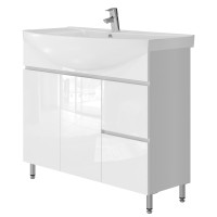 Bathroom cabinet with washbasin MONIKA M4-95 white