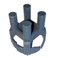 Fiksatorius armatūrai plastikinis, tvirtam pagrindui (kėdutė)