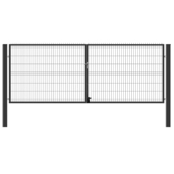 Vārti ar diviem stabiem 1530x3000mm (Ral7016) Vārti ar diviem stabiem 1530x3000mm (Ral7016)