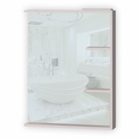 Akcija! Pakabinamas veidrodis su lentynėlėmis BROOKLYN BRM-65 baltas