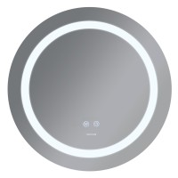 Veidrodis 45628 LED išmanus su funkcija nuo rasojimo, laikrodžiu ir termometru